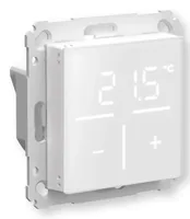 eQ-3 AG HomeMatic Glas-Wandthermostat mit CO2-Sensor, Digitales Thermostat, RF, Weiß, IP20, 130 m, Berührung