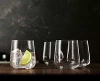 Spiegelau Longdrinkglas Style 340 ml, 4 Stück, Transparent - Material: Glas - Kristallglas - Höhe: 9 cm - Volumen: 340 ml - Glas Typ: Trinkglas - Likörglas - Cocktailglas - Verpackungseinheit: 4 Stück - Detailfarbe: Transparent