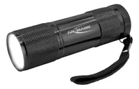 Ansmann Taschenlampe Action 9 - Einsatzbereich: Outdoor & Camping - Reisen - Wandern - Betriebsart: Batteriebetrieb - Leuchtmittel: LED - Wasserfest: Ja - Max. Laufzeit: 6 h - Leuchtweite: 19 m
