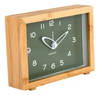 KARLSSON Wecker Tipico Luxury Green - Betriebsart: Batteriebetrieb - Funksignal: Nein - Funktionen: Alarm - Weckfunktion - Ausstattung: Zeit - Displaytyp: Analog - Kein Display - Detailfarbe: Braun - Grün - Schwarz