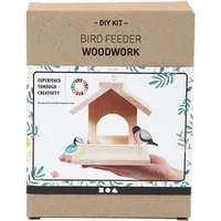 Creativ Company Holzartikel Vogelfutterhaus Set 14.5 x 11.5 x 12.5 cm - Breite: 11.5 cm - Höhe: 12.5 cm - Länge: 14.5 cm - Anzahl Stück: 1 Stück - Holzherkunft: China - Holzhandelsname: Kiefer