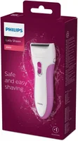 Philips Körperrasierer SatinShave Essential HP6341/00 - Typ: Folienrasierer - Rasierart: Nass und Trocken - Körperbereich: Alle Körperbereiche - Reinigungsstation: Nein - Anwender: Damen