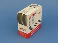 FASTECH Klettband-Box Dunkelgrau - Produkttyp: Klettband - Ausstattung Kabelmanagement: Standard-Klettband zum Nähen - Detailfarbe: Dunkelgrau - Breite: 20 mm - Länge: 5 m - Material: Polyamid (PA)