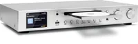 Technisat Radio-Tuner DigitRadio 143 CD V3 Silber - Radio Tuner: Internetradio - FM - DAB+ - Schnittstellen: S/PDIF - 3.5-mm-Kopfhöreranschluss - Cinch - WLAN - USB - Coaxial - Tiefe: 290 mm - Breite: 435 mm - Detailfarbe: Silber - Höhe: 75 mm