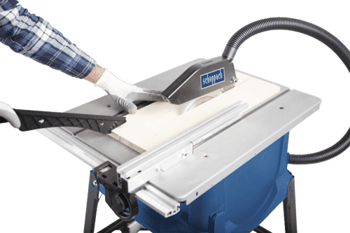 Scheppach Tischkreissäge HS100S - Ausstattung: Ohne Zubehör - Für Material: Holz - Set: Nein - Produktkategorie: Tischkreissäge - Werkzeugaufnahme: Spindelarretierung - Akkusystem: Netzbetrieb (kein Akku)