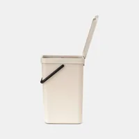 Brabantia Recyclingbehälter Sort & Go 16 l, Beige - Anzahl Behälter: 1 - Fassungsvermögen: 16 l