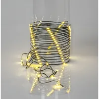 Star Trading Lichterkette Solar Dew Drop Micro, 100 LEDs, 740 cm, Grün - Produkttyp: Lichterkette - Betriebsart: Solarbetrieb - Set-Typ: Starterset - Fernbedienung: Nein - Smart Home: Nicht kompatibel - Lichtfarbe: Warmweiss (WW)