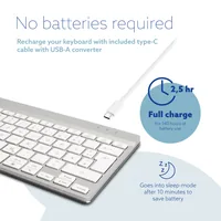 R-GO COMPACT BREAK ERGONOMIC KEYBOARD QWERTZ (DE) BLUETOOTH W