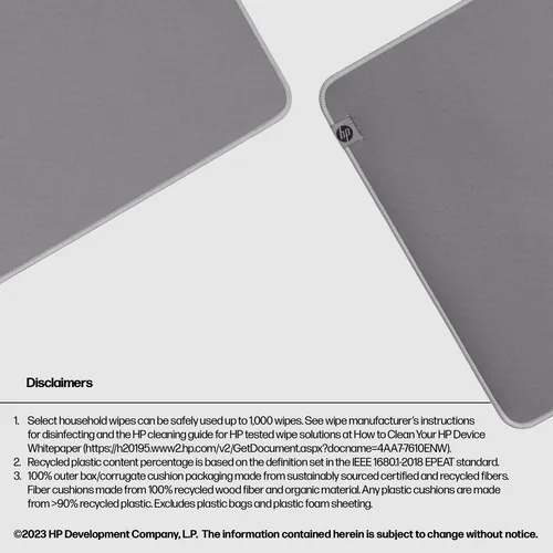 HP 205 Sanitizable Desk Mat