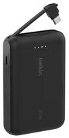 Belkin Powerbank BoostCharge 10000 mAh, Schwarz - Akkutyp: Lithium-Ion (Li-Ion) - Akkukapazität: 10000 mAh - Detailfarbe: Schwarz - USB Ladeanschluss (Output): 2 - USB-C PD: Ja - Max. Output USB-C PowerDelivery: 20 W