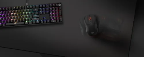 GENESIS Carbon 500 Hyper Logo Gaming mouse pad Black