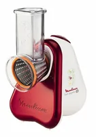 Moulinex DJ756G Râpe électrique et spiraliseur Rouge, Blanc