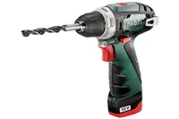 Metabo Akku-Bohrschrauber PowerMaxx BS Basic 2 x 2.0 Ah - Produktkategorie: Bohrschrauber - Werkzeugaufnahme: Schnellspannbohrfutter - Ausstattung: Mit 2 Akkus - 1 Ladegerät & Koffer - Set: Ja - Kapazität Wattstunden: 24 Wh - Spannung: 12 V