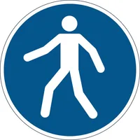 DURABLE Gebotsaufkleber 'Fußgängerweg benutzen'