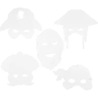 Creativ Company Partyaccessoire Piraten-Masken 16 Stück - Packungsgrösse: 16 Stück - Produkttyp: Maske - Material: Karton - Detailfarbe: Weiss - Motto: Pirat