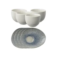 Arthur Krupp 67382AA3 tableware set 4 pc(s) Stoneware Blue, Grey, White