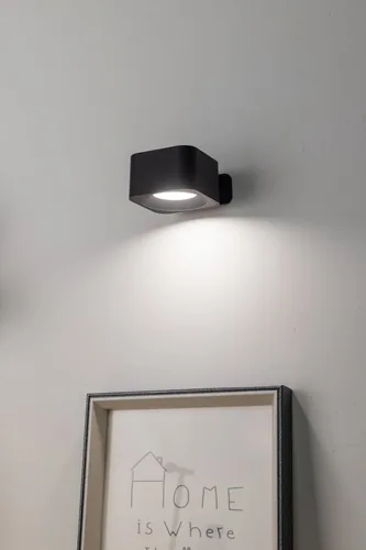 EGLO Leuchten Wandleuchte MURAGLIE LED Touch eckig Schwarz - Smart Home: Nicht kompatibel - Dimmbar: dimmbar - Anwendungsbereich: Indoor - Outdoor - Betriebsart: Akkubetrieb - Zusätzliche Ausstattung: Berührungssensor - Tragbar - Variable Farbtemperatur -