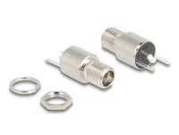 DeLOCK Connector DC 5.5 x 2.5 mm female bulkhead soldering version - round 20 V / 9 A