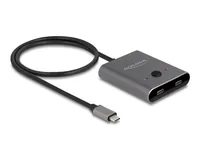 Delock USB 10 Gbps USB Type-C Switch 2 auf 1 bidirektional 8K