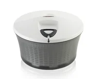 Leifheit Salatschleuder ComfortLine 26 cm, Weiss - Material: Kunststoff - Detailfarbe: Weiss - Spülmaschinenfest: Nein - Durchmesser: 26 cm - Systemart: Ziehsystem