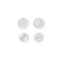 Prym Druckknöpfe Color Snaps Glänzend, Ø 12,4 mm, 30 Stück - Detailfarbe: Transparent