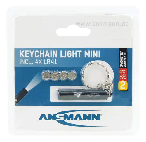 Ansmann Taschenlampe Mini Keychain Light - Einsatzbereich: Reisen - Outdoor & Camping - Wandern - Betriebsart: Batteriebetrieb - Leuchtmittel: LED - Wasserfest: Nein - Leuchtweite: 5 m - Max. Laufzeit: 4 h