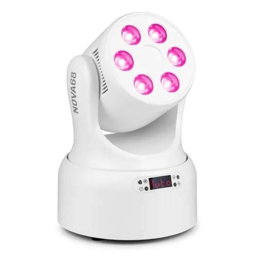 BeamZ Moving Head NOVA68-WH - Ausstattung: RDM-fähig - Leuchtmittel: LED - Funktionen: Wash - Typ: Moving Head