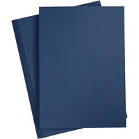 Creativ Company Fotokarton A4, 10 Blatt, Dunkelblau - Papierformat: A4 - Selbstklebend: Nein - Papierfarbe: Dunkelblau - Papiertyp: Fotokarton - Mediengewicht: 220 g/m² - Verpackungseinheit: 10 Stück