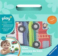 play+ Mes puzzles de bain: véhicules FR - Motiv: Fahrzeuge - Altersempfehlung ab: 12 Monaten - Tiefe: 0 cm - Breite: 24 cm - Effekte: Keine - Eigenschaften: Keine Eigenschaft