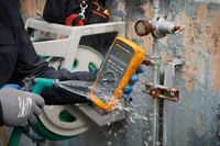 Fluke Multimeter 87 V MAX E2 Combo Kit - Anwendungsbereich: Elektrotechnik - Industrie - Betriebsart: Batteriebetrieb - Funktionen: Diodentest-Funktion - Frequenzmessung - Gleichspannung - Gleichstrom - Kapazitätsmessung - Temperaturmessung - Wechselspann