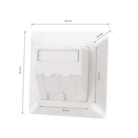 Logilink Aufnahme für 2 Keystone Module, aufbauend, UP50