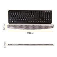 FELLOWES Handgelenkauflage Photo 9653601 s/w zick-zack, für Tastatur