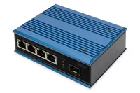 Digitus DN-651131 Netzwerk-Switch Unmanaged Fast Ethernet (10/100) Power over Ethernet (PoE) Schwarz, Blau