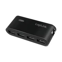 LogiLink UA0085 hub di interfaccia USB 2.0 Type-A 480 Mbit/s Nero