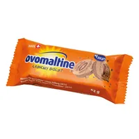 Ovomaltine Guetzli Crunchy Biscuit 62 g - Produkttyp: Schokolade - Nährwertangabe pro: 100 g - Energiegehalt (in kj): 2096 KJ - Energiegehalt (in kcal): 500 Kcal - Fett: 23.5 g - Gesättigte Fettsäuren: 14.2 g