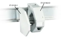 EFB Keystone Modulhalter 1-Port, für Hutschiene, Kunststoff