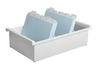 HAN Karteibox A5 Quer, 1300 Karten, Grau - Medienformat: A5 - Detailfarbe: Grau - Material: Polystyrol (PS)