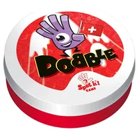 Asmodée Kartenspiel Dobble Swiss - Sprache: Deutsch - Französisch - Italienisch - Kategorie: Partyspiel - Altersempfehlung ab: 4 Jahren - Spieldauer: 15 min - Min. Anzahl Spieler: 2 - Max. Anzahl Spieler: 8