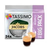 TASSIMO Kaffeekapseln T DISC Jacobs Caffé Crema 24 Portionen - Entkoffeiniert: Nein - Produktionsland: Deutschland - Packungsgrösse: 24 Stück - Geschmacksrichtung: Keine - Getränkeart: Café Crème - Kaffeeart: Tassimo