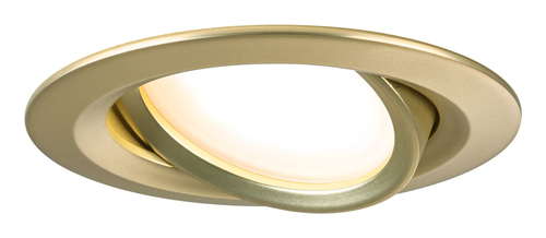 Paulmann Einbauleuchte LED Nova Coin 3-Set Gold - Leuchten Kategorie: Einbauleuchte - Betriebsart: Netzbetrieb - Lampensockel: LED fest verbaut - Farbtemperatur Kelvin: 2700 K - Gesamtleistung: 18 W - Farbwiedergabeindex CRI: 85