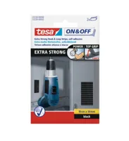 tesa ONOFF Extra Strong Klettstreifen schwarz 2 St. 1050