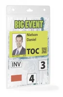 DURABLE Event-Namensschild A6 20 Stück transparent