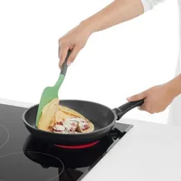 Lékué Pfannenwender PBT/Silikon, Grün/Schwarz - Detailfarbe: Grün - Schwarz - Spülmaschinenfest: Ja - Material Küchenhelfer: Kunststoff - Silikon