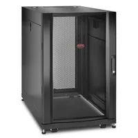 APC Netzwerkschrank NetShelter SX AR3106 18HE / Schwarz - Produkttyp: Netzwerkschrank - Höheneinheiten: 18HE - Einbautiefe: 921 mm - Tiefe (Aussenmass): 1070 mm - Breite (Aussenmass): 600 mm - Höhe (Aussenmass): 925 mm