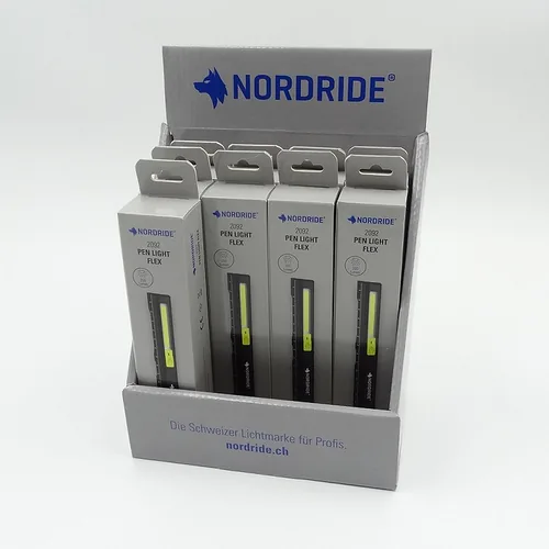 Nordride Handleuchte Pen Light Flex 200 lm, IP54, mit Magnet - Leuchten Kategorie: Handleuchte - Anwendungsbereich: Inspektion - Werkstatt - Indoor - Bau - Leuchtmittel mitgeliefert: Ja - Zusätzliche Ausstattung: Magnet - Leuchtmittel: LED - Schutzklasse: