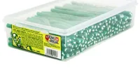 King Regal Gummibonbons Apfelstifte bezuckert 150 Stück - Produkttyp: Gummibonbons - Nährwertangabe pro: 100 g - Energiegehalt (in kj): 377 KJ - Energiegehalt (in kcal): 1599 Kcal - Fett: 1.8 g - Davon gesättigte Fettsäuren: 1.6 g