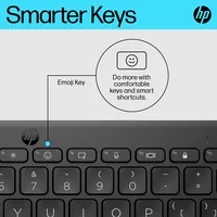 HP 350 BLK Compact Multi-Device Keyboard tastiera Casa Bluetooth Nero