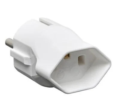 Schönenberger Reiseadapter CH – Schuko, Weiss - Anzahl Pole: 3-polig (geerdet) - USB Ladeanschluss: 0 - Adapter Dose: Schweiz - Adapter Stecker: Europa - Deutschland
