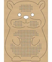 URSUS Stickset Kreuzstich Tiere 14.5 x 20 cm, 24 Stück - Detailfarbe: Braun - Produktart: Stickkarton