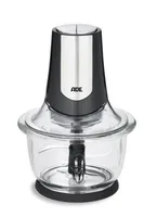 ADE Zerkleinerer KA 2110 0.6 l - Detailfarbe: Edelstahl - Schwarz - Gerätetyp: Zerkleinerer - Volumen: 0.6 l - Ausstattung: Edelstahlklingen - Spritzschutz - Rutschfester Sockel